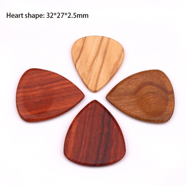 4kpl Akustinen kitara Picks Guitar Picks Wood Picks Akustinen 4pcs