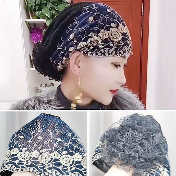 Baotou Hat Muslim Cap SVART Black