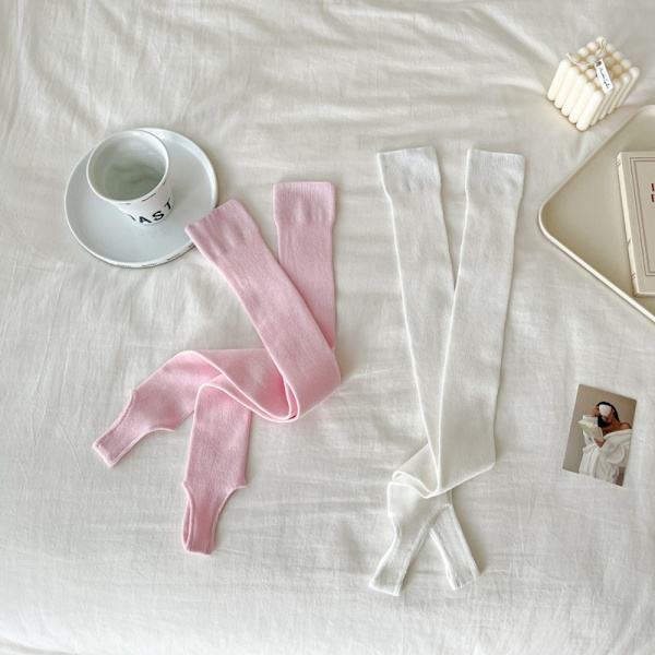 Dame strømper Lange knestrømper HVIT white
