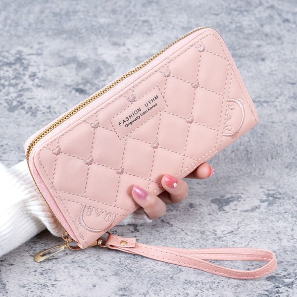 Lång plånbok Korthållare ROSA Pink