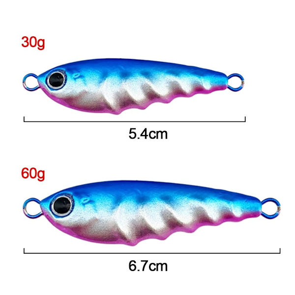 1kpl metallikalastussyötti VIB viehe 30G2-NO HOOK 2-NO HOOK 30g2-No hook