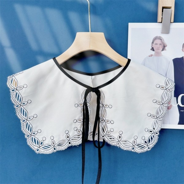 Kvinnors spetskrage Avtagbar skjortamantel Fake False Collars