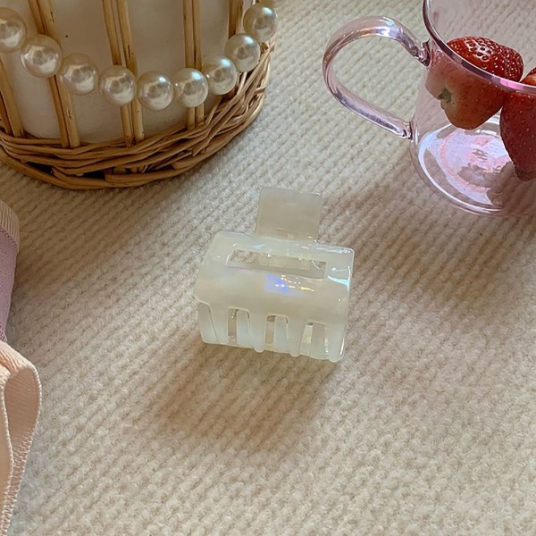 Shark Claw Clips Stora Hårklo VIT white