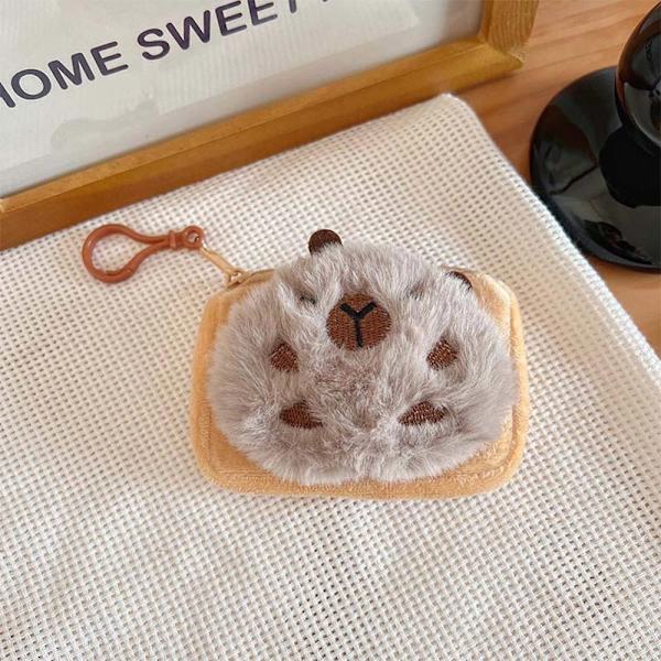 Sarjakuva Capybara Kukkaro Pehmo Animal Doll Avaimenperä 3 3 3