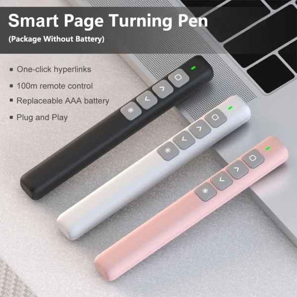 Wireless Presenter Remote Control Pen SORT black