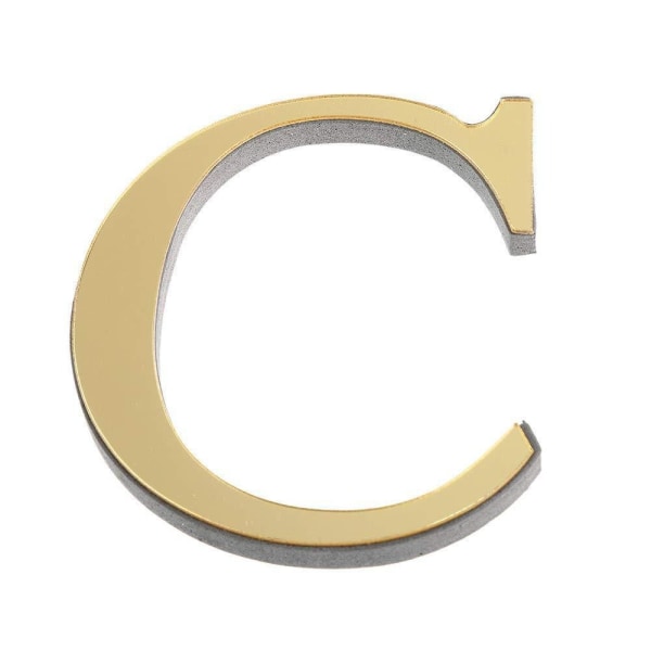 26 bogstaver vægklistermærke Alfabetdekoration C C C