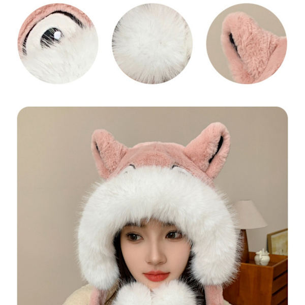 Pehmohattu Fur Beanie Hat HARMAA Grey
