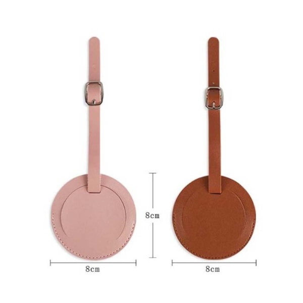 Bagagebricka Flygplan Resväska Tag ROSA Pink