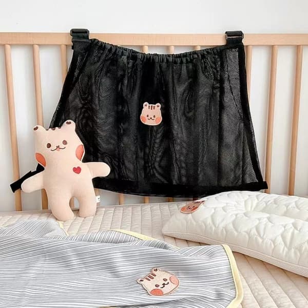 Barnevogn Hængepose Mesh Barnevognspose SORT black