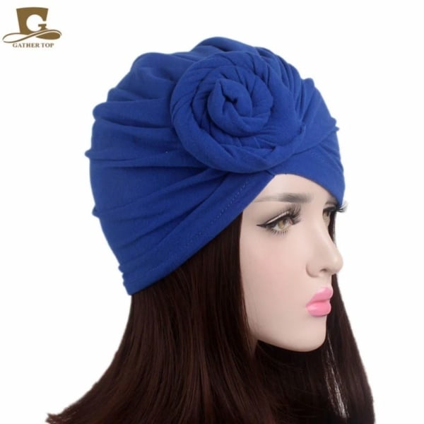 Kvinnor Turban Cover ROYAL BLUE Royal Blue