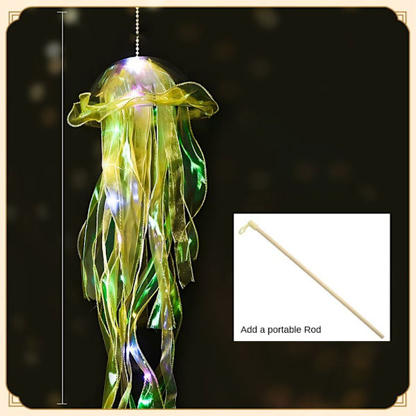 Manetlampe Lykt Blomsterlampe GUL Yellow