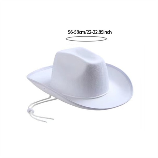 Cowboy Hat Cowgirl Hat BEIGE VALKOINEN BIEGE VALKOINEN Beige White