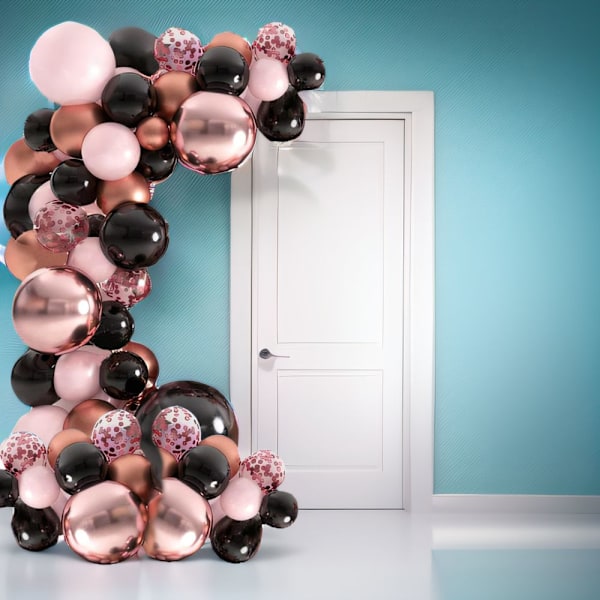 Metallic Chrome Ballong Garland Arch Kit