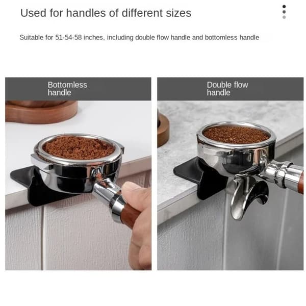 Kaffe Tamper Måtte Presse Tampering Holder GRÅ gray
