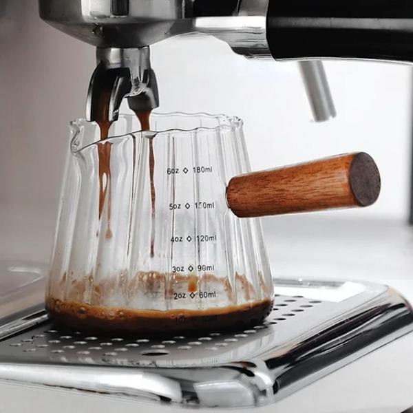 Kaffeextraktionskopp Italiensk Espresso Oz-kopp SVART Black
