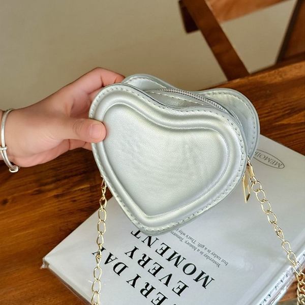 Skuldertaske Chain Messenger Bag HVID white
