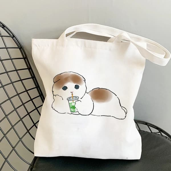 Axelväska i canvas Tecknad söt väska STIL 4 STIL 4 Style 4