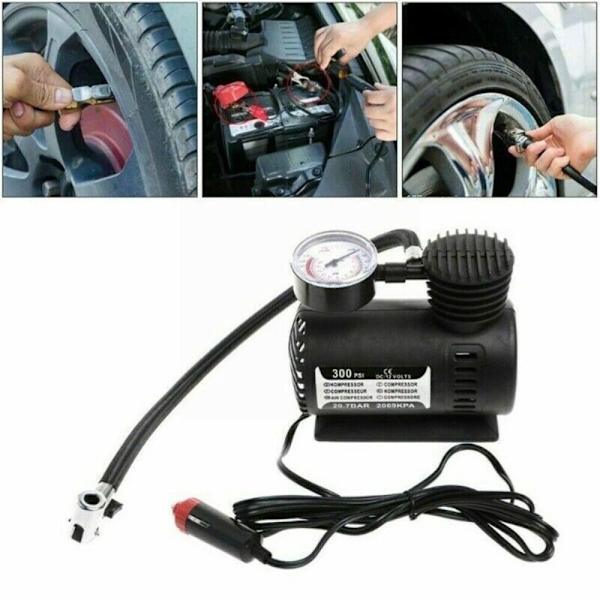 Kompressor Dekk Inflator Bil Auto Dekk Pumpe Elektrisk Dekk Pumpe