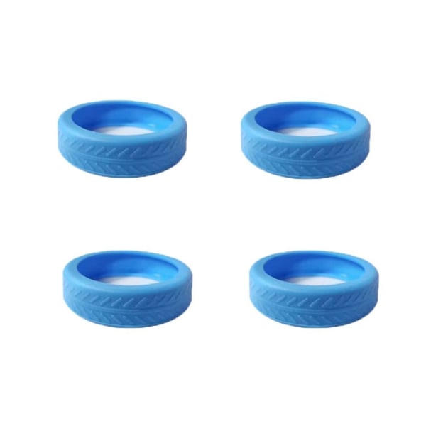 4/8 stk. Bagasjehjul Beskytter Reisebagasje Caster Sko blue 4pcs-4pcs