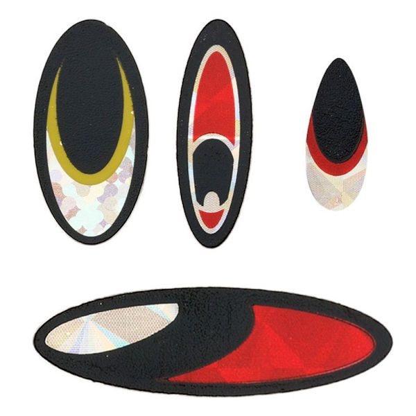Fish Lure Eyes Lase metall lockögon C C C