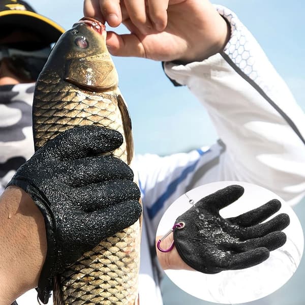 Fiskehandskar Skärsäker Arbetshandske GRÅ VÄNSTER VÄNSTER Grey Left-Left