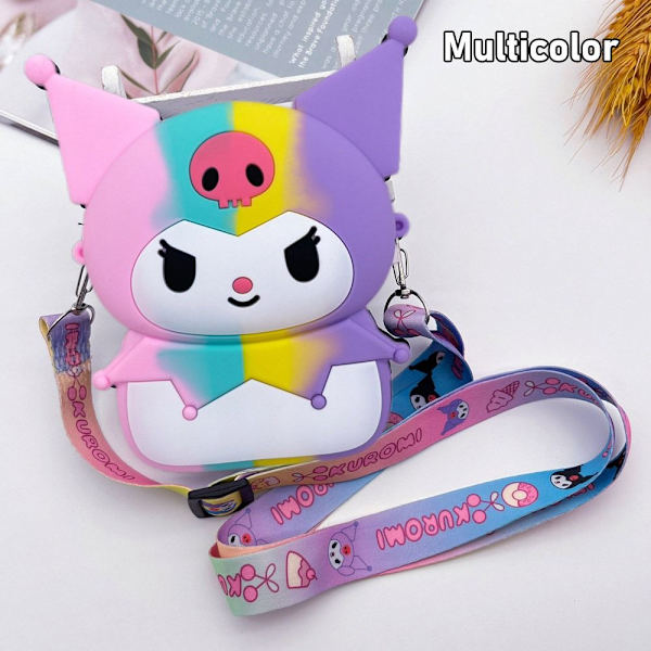 1 Stk Kuromi Silikonepung Kawaii Taske MULTICOLOR MULTICOLOR