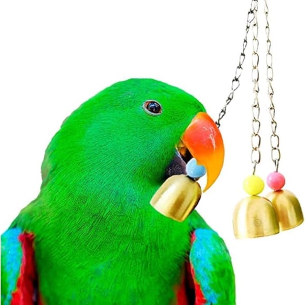 3kpl Raskaat linnunhäkkilelut Parrot Bell Toy Bird lelut