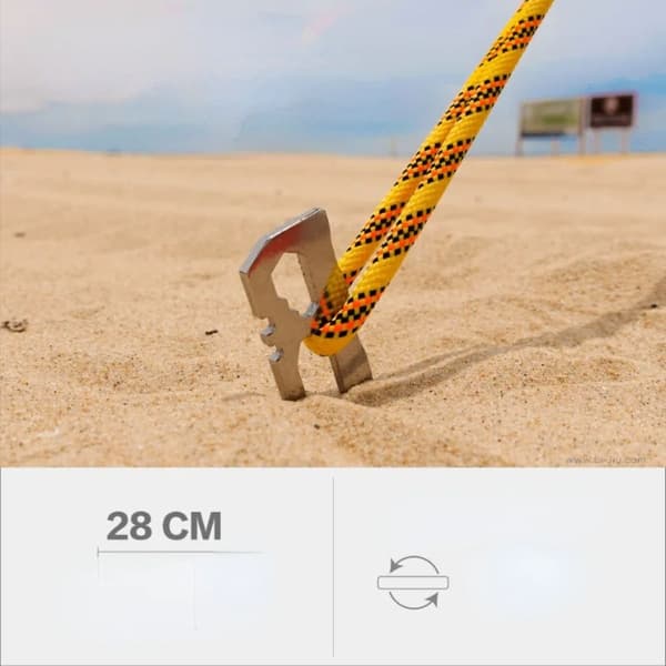 1/6 stk Campingteltplugger Baldakinteltplugger 28CM-6PCS 28CM-6PCS 28cm-6pcs