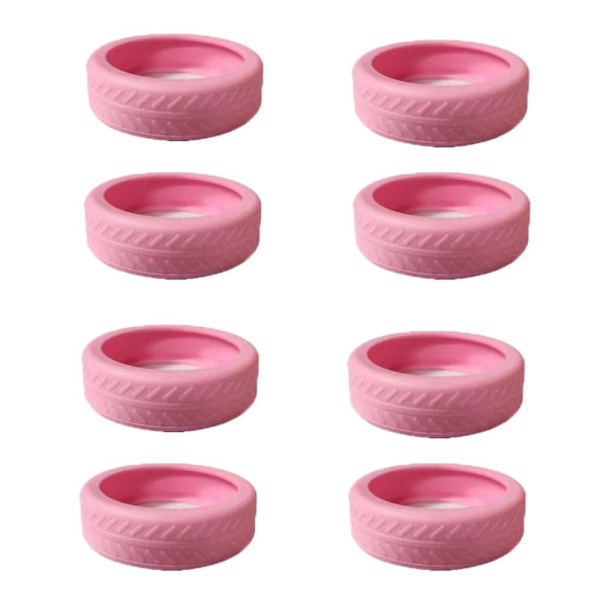 4/8st Bagagehjul Protector Resebagage Caster Skor pink 8pcs-8pcs