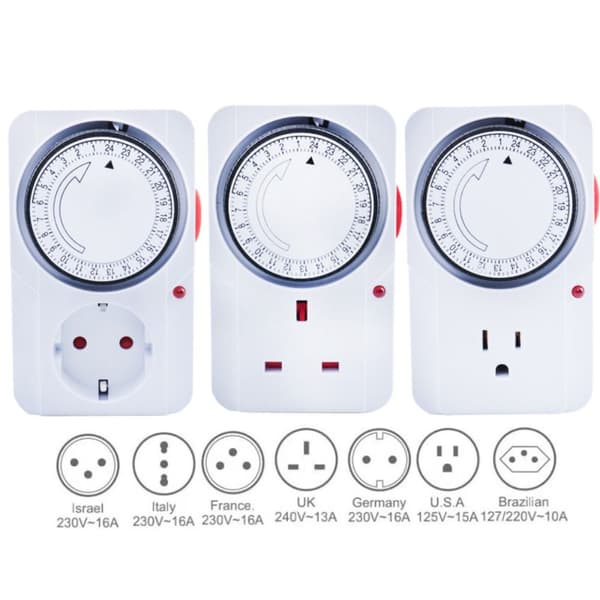 Mekanisk Smart Timer Bryter Programmerbar Elektronisk Tidsstyring UK UK Plug