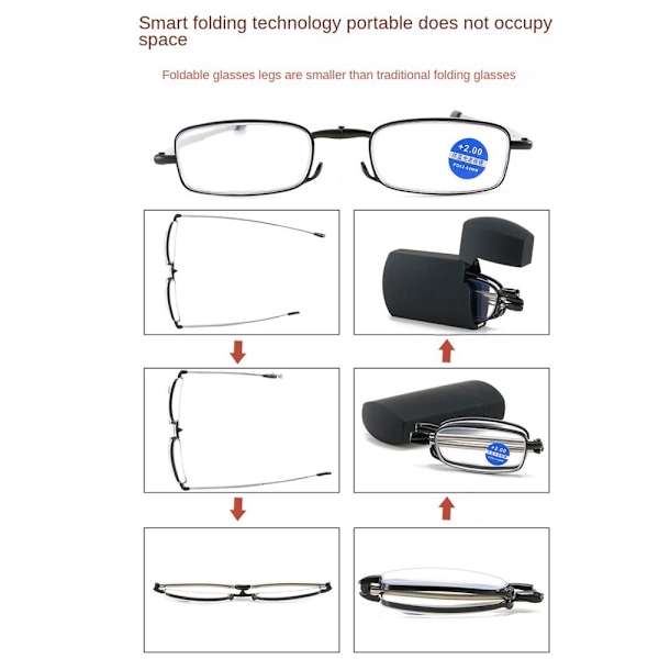Lukulasit Presbyopia Silmälasit RED STRENGTH 1.00 STRENGTH red Strength 1.00-Strength 1.00