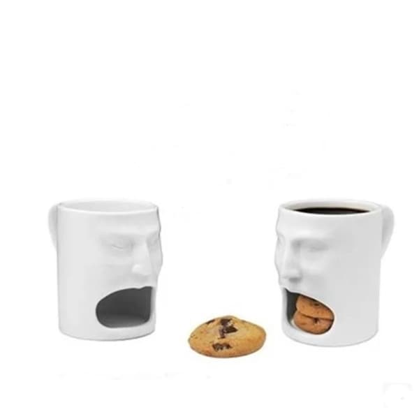 Rolig Ansiktskaffemugg Keramisk Mugg Pajätarmugg