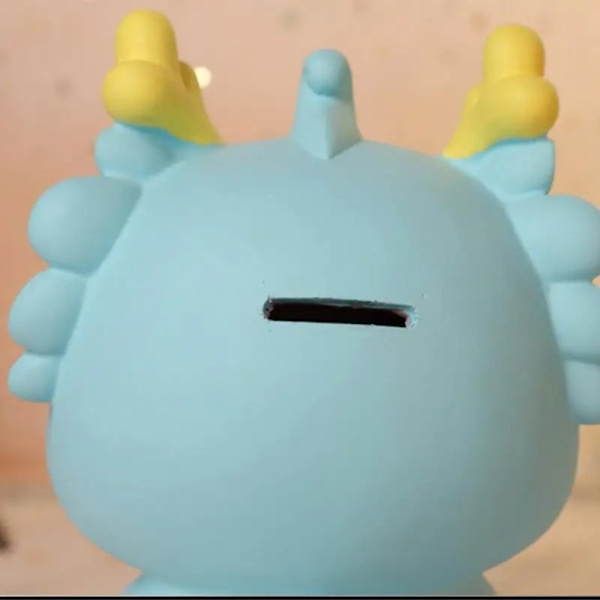 Pengar Sparande Burk Staty Pengar Pot BLÅ blue