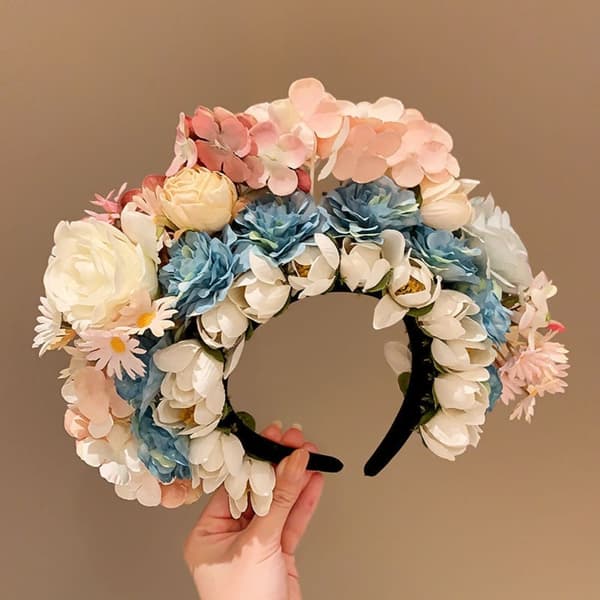 Kunstig Blomsterhodeplagg Silkeblomst Hårnål 4 4 4