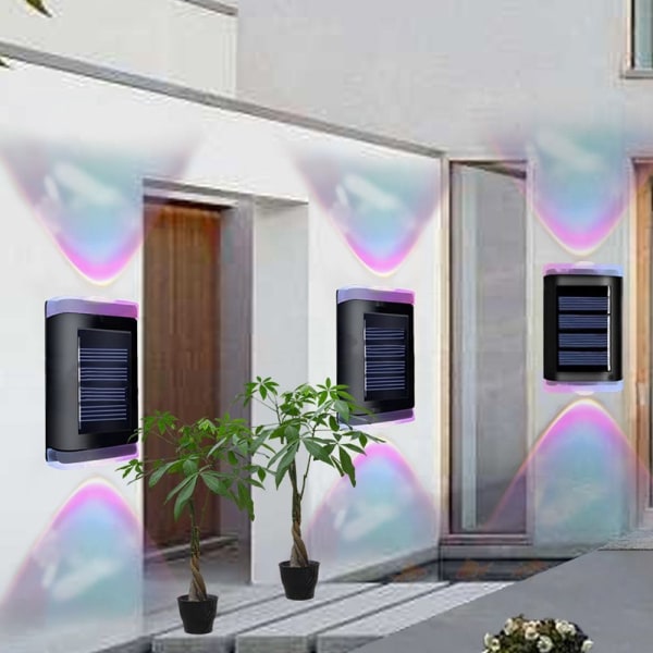 Solar væglampe Led væglampe FARVE 3 FARVE 3 Color 3