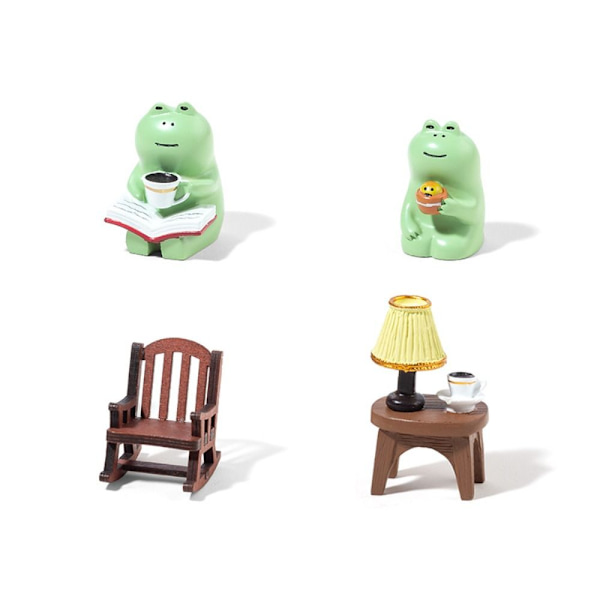 4 stk Frog Dekorative Ornamenter Resin Dekorative Ornamenter C C C