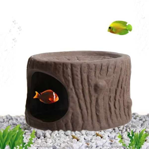 Akvarium Keramisk huledekorasjon Fiskeleker gjemmested Slitesterk