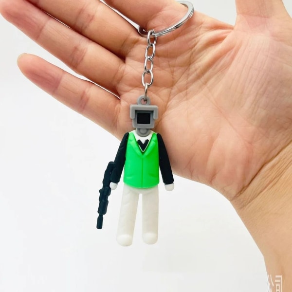 1 stk nøkkelring ornament Skibidi toalettanheng F F