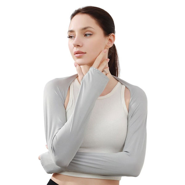 Raglan Sleeve Ice Arm Sleeves VAALEANHARMAA Light Grey