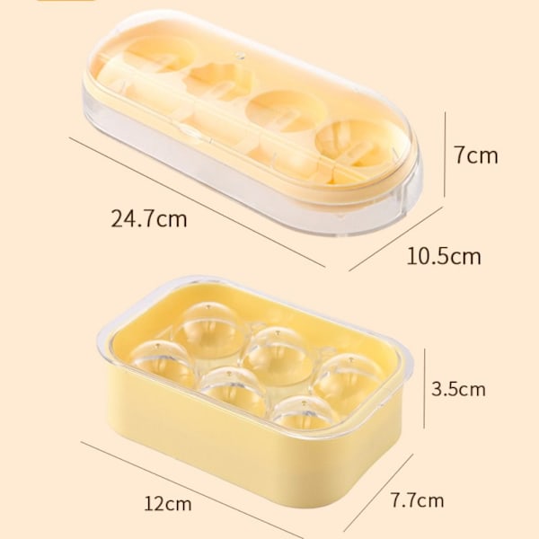 Ice Cube Form Popsicle Form GUL ISTERNING MODE ISTERNINGSFORM yellow Ice Cube Mold-Ice Cube Mold