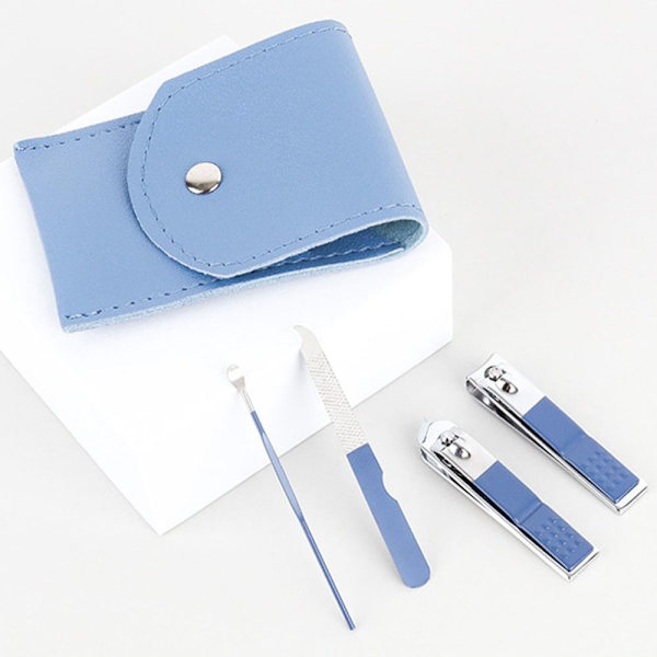 4st/ Set Manikyr Set Nagelklippare Verktyg BLÅ AA Blue A-A