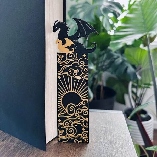Dragon Bookmark Dubbelsidig Long Fei Bookmark 1 1 1