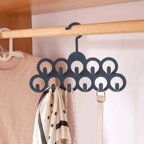 11 Hål Hängare Display Organizer Krok GUL yellow