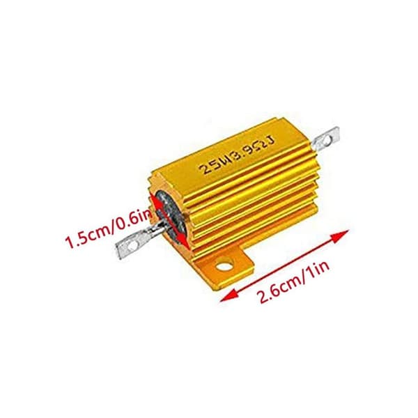 Aluminium Modstand 25W 3.9 Ohm 5%
