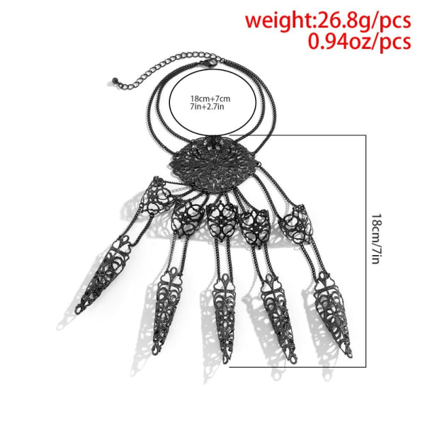 Gothic Finger Rannekoru Sormi Ranneketju Rannekorut 4 4 4