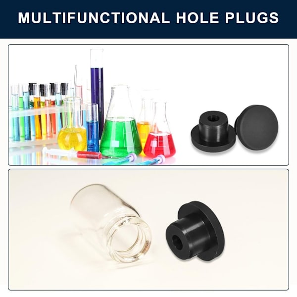 10 st Plugg Hål Gummi Hål Plugg Vattentät knappplugg 10PCS