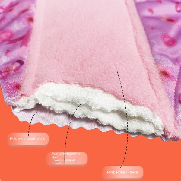 Månedlige absorberende menstruationsvaskbare trusser L L