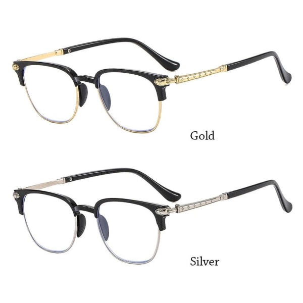 Anti-Blue Light Læsebriller Business Briller SØLV Silver Strength 200