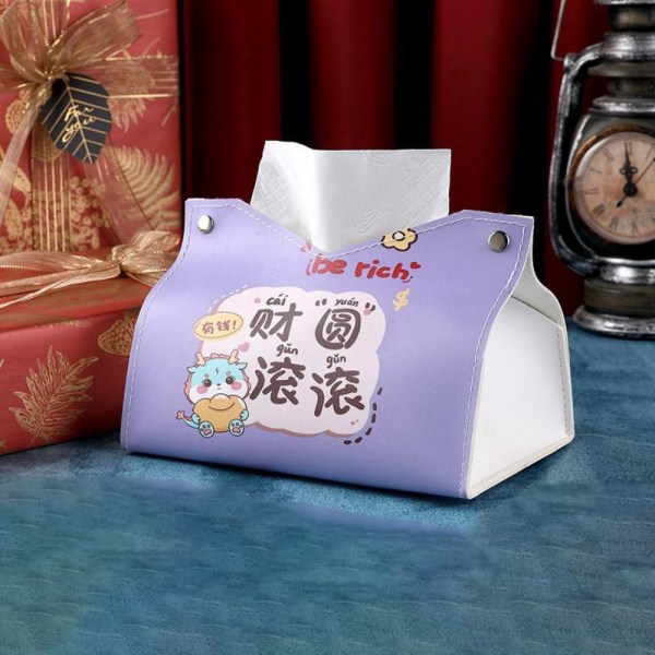 Papir Tissue Box Desktop serviett pumping 3 3 3