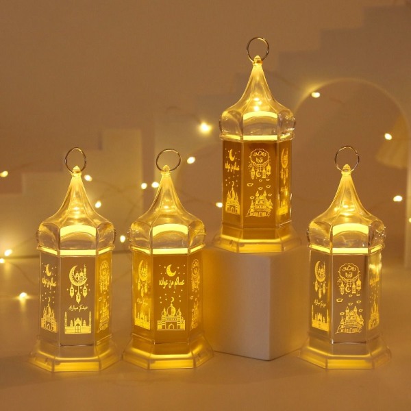 Eid Mubarak Lampe Ramadan LED-lys 1 1 1